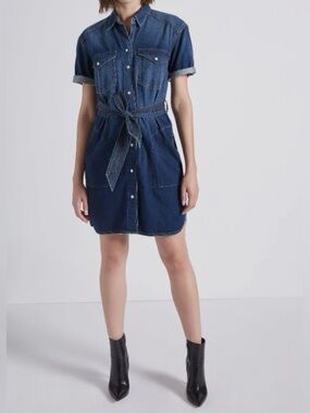 CURRENT ELLIOTT The Flint Dress SZ 1 (S) $298 in Gullpoint